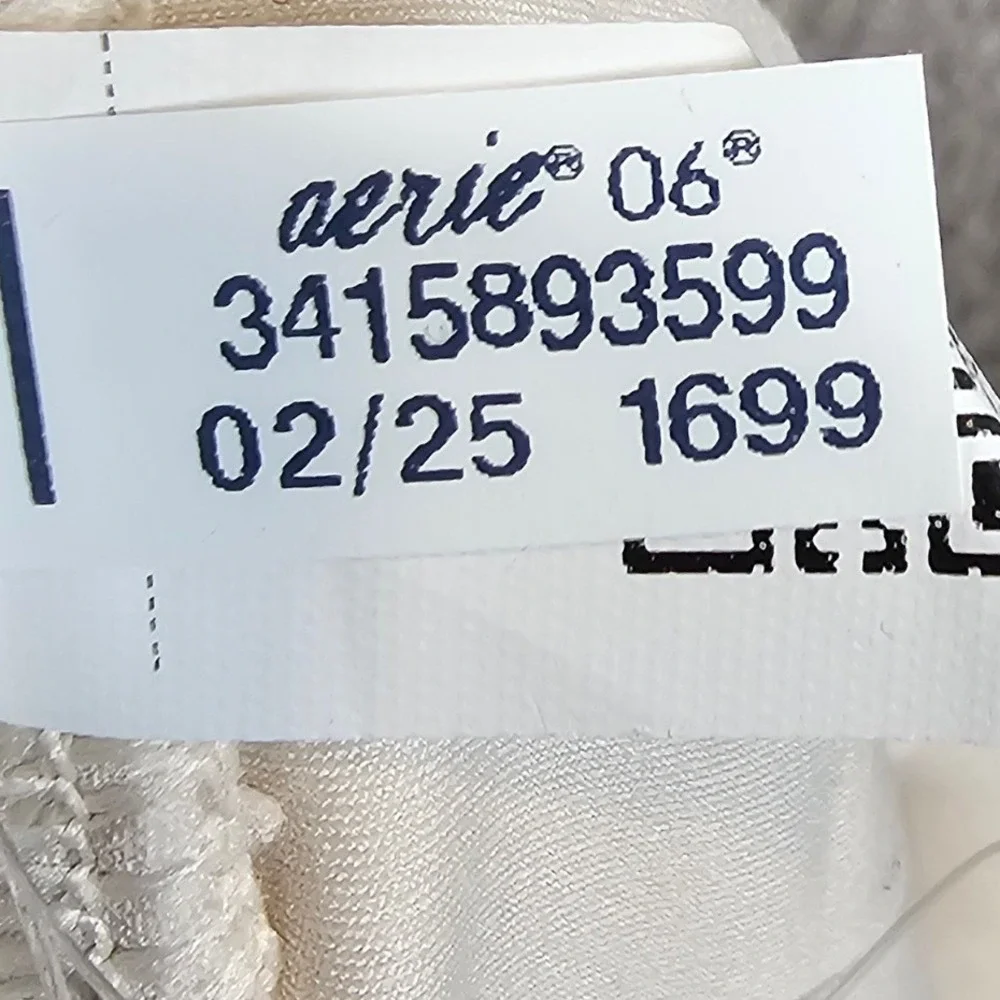 OFFLINE by Aerie Real Me Lace Skort Cream Ruffle Tiered Mini Skirt Small NEW - Picture 7 of 12
